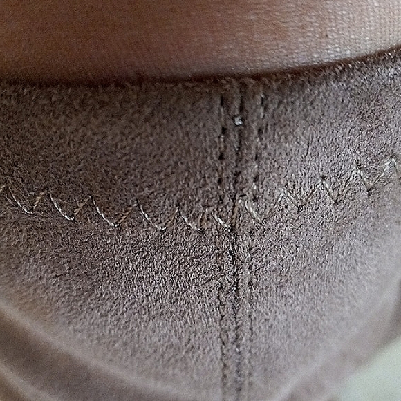 Over-the-knee boots Closed Toe Knee High Comfy no heel Stretch Suede Elegant - Picture 12 of 17